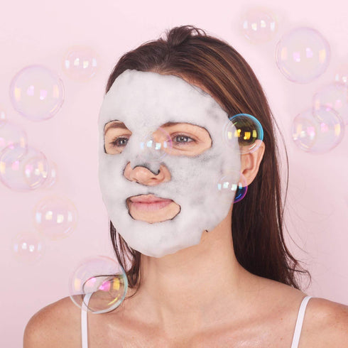 Bubble Bubble Pop, Pore Cleansing & Foaming Facial Mask with Activated Charcoal, Purify, Deep Clean & Reduce Sebum, For Normal, Oily, Combination ...
