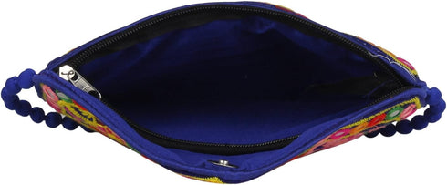 Elephant Sling Bag, Foldover Clutch, Hand Bag, Shoulder Bag & Cross Body Bag for Women & Girls (Blue Color)...