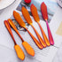Stainless Steel 18/10 Cheese Desert Knives, Set of 4, Gold Breakfast Butter Knife, Slicer Sandwich Spreader (Magic Red)...