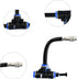 5 Pack Brass Misting Nozzle Tee, w/ 0.32 in Dia Built in Hose for Outdoor Watering System, Adjustable 360° Rotation Nozzles, Water Mister Nozzles ...