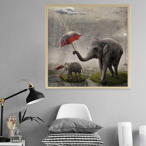 MMAHD 5D DIY Diamond Art Painting Kits for Adults Full,Elephant Full Drill Embroidery Paintings Rhinestone Pasted DIY Painting Cross Stitch Arts C...