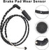 Brake Pad Wear Sensor Front & Rear Wheel | Compatible for BMW X3 E83 2004 2005 2006 2007 2008 2009 2010 | Replacement # 34353411756, 34353411757...
