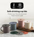 Carrotez 2 Pack Silicone Cup Cover Lids, 4.3 Inch Mug Covers, Reusable Silicone Coffee and Tea Cup Lids - Pink Beige...