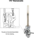 1PZ HX3-P02 Fuel Valve Petcock Switch Shut Off Replacement for Honda TRX 300 TRX300FW Fourtrax 1988 1989 1990 1991 1992 1993 1994 1995 1996 1997 1...