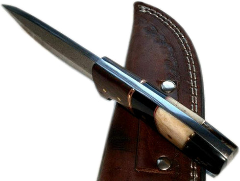 Poshland BC-1092 Handmade Damascus Steel 8 Inches Full Tang Skiner Knife...