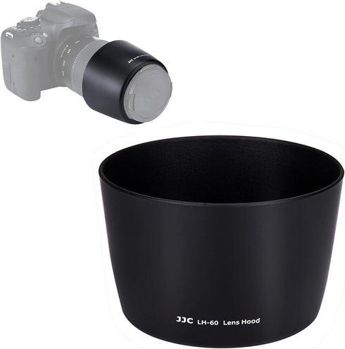 Reversible Lens Hood Shade Protector for Canon EF 75-300mm f/4-5.6 III USM & EF-S 55-250mm f/4-5.6 is II Lens Replaces ET-60 On Canon EOS 5D Mark ...