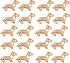 20 Pcs Dachshund Shaped Paper Clips Animal Bookmarks Clips, Cute Orange Dachshund Paperclips Bookmarks Planner Clips, Office Supplies Binder and P...
