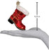 Old World Christmas Ornaments Santa Boot Glass Blown Ornaments for Christmas Tree...