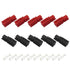 40Pcs 30Amp Power Connector 20-12AWG, Quick Disconnect Powerpole Connectors, 10Pcs Red Housing, 10Pcs Black housing, 20Pcs 30A Contacts Modular Po...