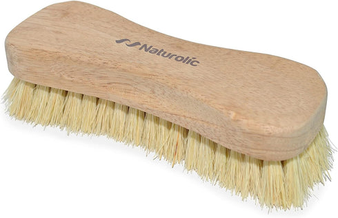 All-Natural Wooden Scrub Brush Set |Tampico Bristle Brush for Cleaning | Scrub Brushes for Cleaning | Floor, Tub, Kitchen, and Carpet Brushes for ...