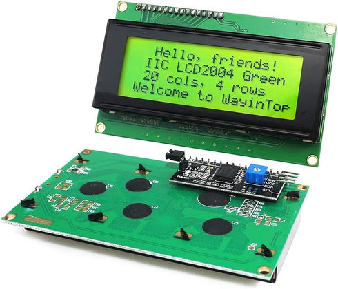 20x4 2004 LCD Display Module with IIC/I2C/TWI Serial Interface Adapter (Yellow Green/2004)...