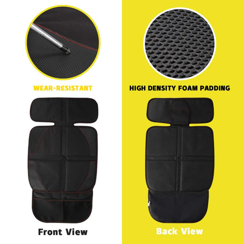 FASITE Car Seat Protector for Baby Child Car Seats - Non-Slip Waterproof Car Seat Cover Pad Protector with Mesh Pockets...
