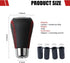 1 PC Car Shift Knob Head, 1.96 x 3.5 x 0.7 5 Speed Manual Shift Lever with Adapter Accessories, Leather Easy Grip Shift Knob Replacement, Universa...