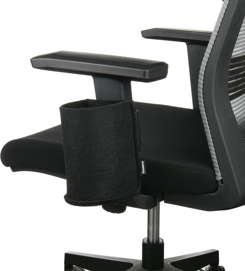 Black Arm Chair Cup Holder, Drinking Can Water Bottle Holder for Armrest Chair, Recliner, Gaming & Office Chair Universal Roll Bar...