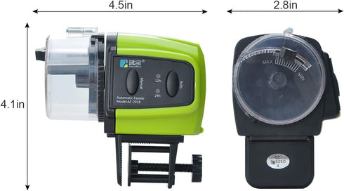 Automatic Fish Feeder, Lychee Fish Feeder Fish Food Vacation Feeder Moisture-Proof Electric Timing Automatic Feeder for Aquarium Fish Tank...