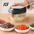 Manual Food Processor Vegetable Chopper, Portable Hand Pull String Garlic Mincer Onion Cutter for Veggies, Ginger, Fruits, Nuts, Herbs, etc., 2 Cu...
