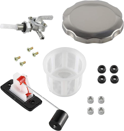 Universal 5 Gallon 7 Gallon Generator Gas Fuel Tank Valve Chrome Cap Engine...