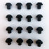16 pcs WB2K101 Rubber Feet Replacement for GE and Kenmore Range Burner Grate. High Temp Resistant Silicone Rubber Pads Bumper Kit Replace Parts WB2K101, WB02K0101, 247410