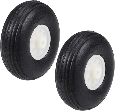 uxcell Tire and Wheel Sets for RC Car Airplane,PU Sponge Tire with Plastic Hub,2" 2pcs...