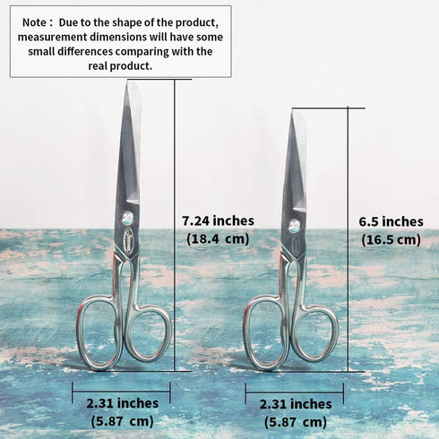 Newness Fabric Scissors, Heavy Duty All Metal Stainless Steel Craft Scissors, Multi-Purpose Professional Sharp Shears for Tailor Dressmaker Craft ...