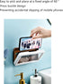 Bathroom Waterproof Phone case Shower Phone Holder, Phone Box Waterproof Universal Shower Phone Case Phone Stand Wall Mount Bathroom Glass Mirror ...