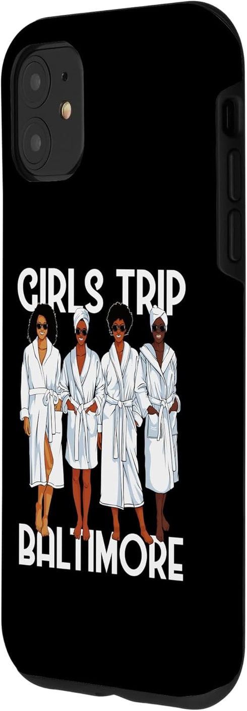 iPhone 11 Girls Trip 2024 Baltimore For Black Melanin Women Spa Relax Case...