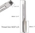 Metric Machine Tap Left Hand for Drilling Tapping Cutting on Soft Metal Aluminum Plate and Iron H2 3 Flutes High Speed Steel Screw Thread Taps Tap...