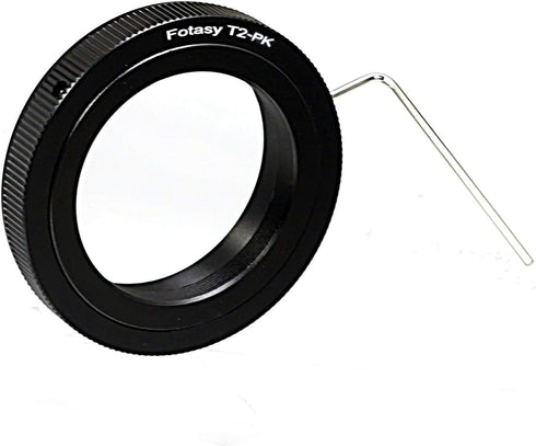 Fotasy Adjustable T/T2 Telescope Lens to Pentax K Mount DSLR Camera Adapter Ring, Compatible with K-70 K-1 K-3 II K-S2 K-S1 K-3 K-50 K-30 K-5 IIs ...