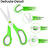 Scissors Set of 5-Pack, 8" Scissors All Purpose Comfort-Grip Handles Sharp Scissors for Office Home School Craft Sewing Fabric Supplies, High/Midd...