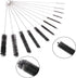 Tube Cleaning Brush, 12Pcs Set 8 Inch Long Nylon Flexible Bottle Brushes, Straw Cleaner for Narrow Neck Bottles Cups (Black - 12PCS)...