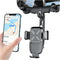 Car Rear View Mirror Phone Holder, 360° Rotatable&Retractable Auto Rearview Clip Mobile Mount Holder, Multifuctional GPS Holder with Anti-Shake De...