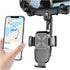 Car Rear View Mirror Phone Holder, 360° Rotatable&Retractable Auto Rearview Clip Mobile Mount Holder, Multifuctional GPS Holder with Anti-Shake De...