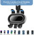 Rearview Mirror Phone Holder for Car,360°Rotatable and Retractable Multifunctional Rear View Mirror Phone Holder,Four Corners Fixed Anti-Shake Des...
