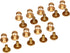Happy E-life 24 Pcs Head Button Brass Stud Screwback Screw Back Spots DIY for Purse Handbag(5/6/7/8/9/10mm)...