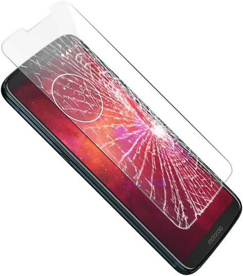 Screen Protector Replacement for Moto Z3 Play-(3 Pack) Ultra-Thin Anti-Scratch Anti-Fingerprint HD Clear Shatter Proof Tempered Glass Protective F...