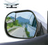 Car Blind Spot Mirror, 2PCS HD Convex Glass Angle Adjustable for Side Rearview Mirrors, Fan Shaped Frameless Rotatable Wide Angle Blind Spot Mirro...