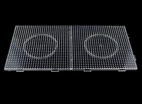 BANCHELLE Fuse Beads Boards 5mm, Plastic Boards Large Square Clear 6 PCS...