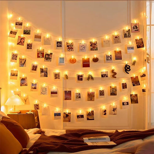 20 LED Photo Clip Starry Lights with Remote LED Fairy Twinkle Lights Home Festival Decor Lights for Christmas Party Halloween Thanksgiving Wedding...