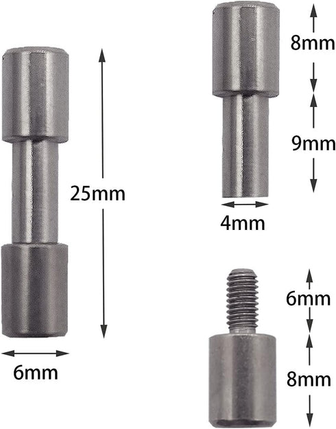 10 sets of stainless steel bracket bolt fasteners tactical lock rivets, knife DIY tool handle fastener revision, EDC knife screw(Head Diameter6 mm...