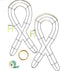 (2) Ribbon Metal Wreath Form 18.75x9.625 in. Remembrance Causes Wedding Funeral Baby Shower Walks GoFundme Birthday + Bonus - Steelpangal, Green...