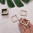 30PCS DIY Unfinished Wood Squared Diamond Hoop Earring Findings,Wood Findings for Earring Making,Diamond Earring Hoops for Macrame (2")...