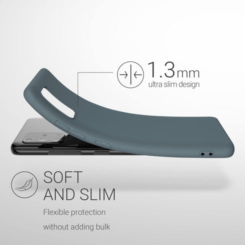 kwmobile Case Compatible with Samsung Galaxy A51 Case - Soft Slim Protective TPU Silicone Cover - Dark Slate...