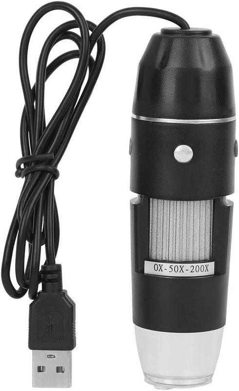 Marhynchus USB Microscope Camera 0X-500X, Environmental Protection Matte Pattern Induction Dimming Digital Microscope, Microscope for Windows XP/V...