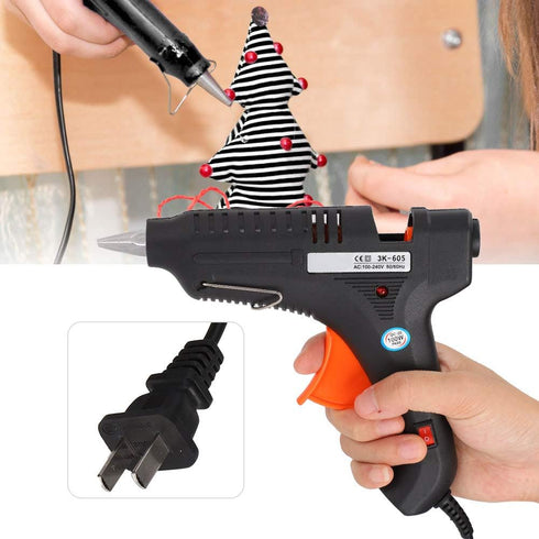 Hot Glue Gun, 100W Electric High Temperature Heating Tool DIY Universal Hand Made Hot Adhesive Gun Small Craft Projects Arts Craft Repairing Tool...