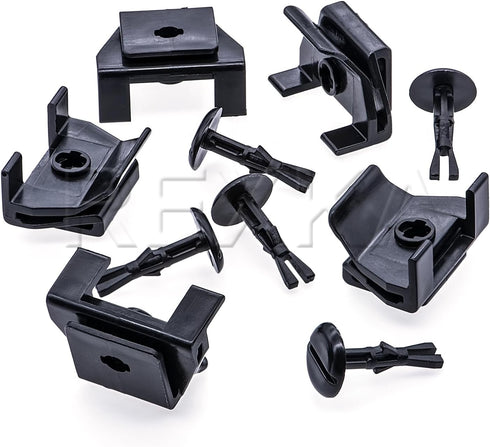 Rexka 5 Sets Front Fender & Bumper Cover Clip & Pin Set for Toyota Lexus 53879-58010 47749-58010 Avalon Camry Corolla Highlander Matrix Prius Priu...