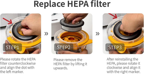 Robot Vacuum Cleaner V10 Original Filter HEPA...