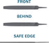 6-inch Flat Medium Cut File Double Cut Teeth High Carbon Steel Hand File Single Cut Hardened without Handle Ideal for Wood, Metal, Plastic...