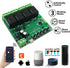 4-Channel WiFi Smart Switch Relay Module, TUYA/Smart Life App for Smart Home Remote Control, Momentary Time Adjustable, Compatible with Alexa/Goog...