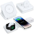 3 in 1 Magnetic Foldable Wireless Charger,Folding Wireless Charging Station for Travel,Wireless Charging Compatible with iPhone 14 13 12 11/Pro/XS...