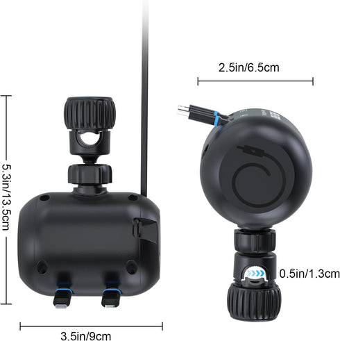 OHLPRO 2 in 1 Backseat Car Charging Station Box, 45W Fast Charge Multi Retractable Car Charger for iPhone/Samsung and Tablets, for Lyft Uber Drive...